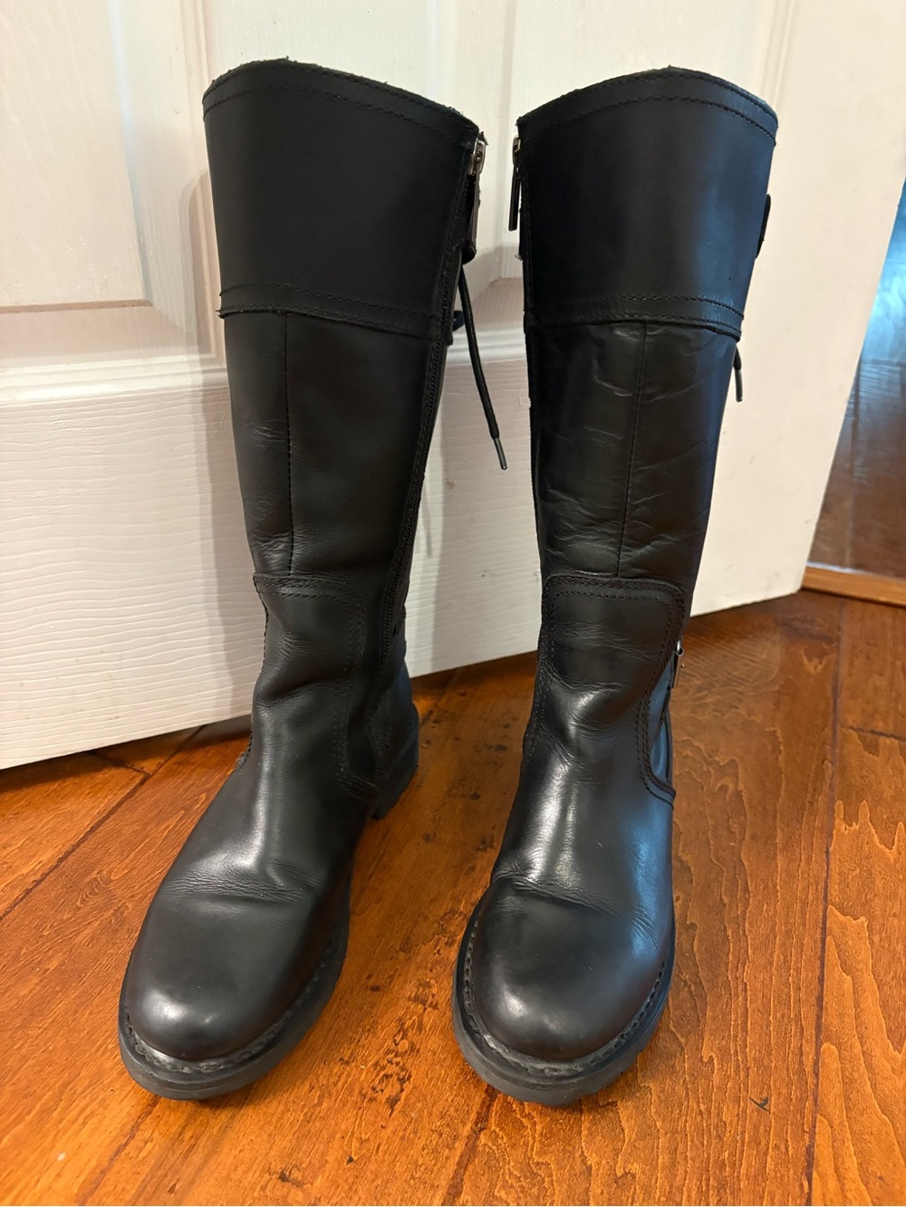 Harley-Davidson Black Leather Alexa Motorcycle Boots Sz 7